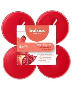 Bolsius granaatappel - pomegranate maxi geurtheelichtjes