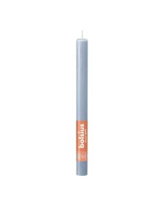 Bolsius lichtblauw rustiek tafelkaar- dinerkaars (13 uur) sky blue