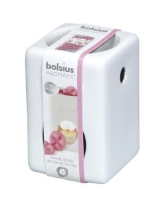 Bolsius waxbranders vierkant wit 124/82/82
