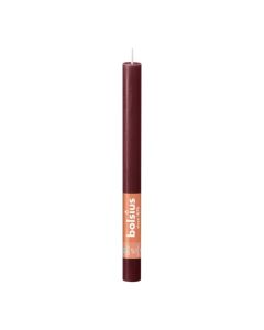 Bolsius wijnrood rustiek tafelkaars- dinerkaars 9 stuks (13 uur) velvet red