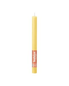 Bolsius zonnegeel rustiek tafelkaars- dinerkaars 9 stuks (13 uur) Sunny Yellow