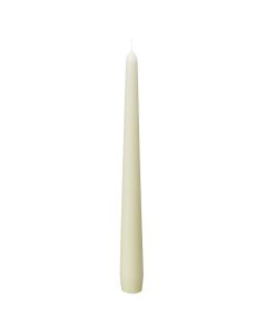 50 stuks dinerkaarsen van 24,5 cm lengte in de kleur ivoor, als voordeelverpakking