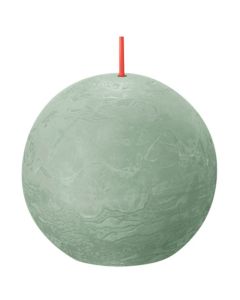 Bolsius jade groen rustiek bolkaars Ø 76 mm (25 uur) Eco Shine Jade Green