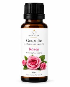 KF 50ml geurolie rozen om zelf geurkaarsen en geurende waxmelts / geurchips te maken