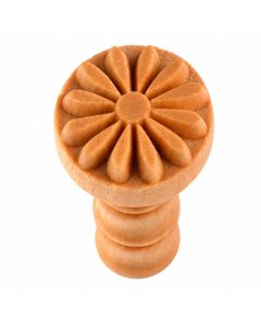 KF relief stempel bloem om zelf kaarsen te versieren