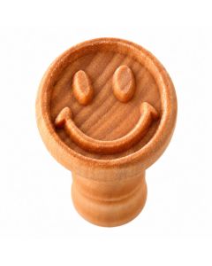 KF relief stempel smiley om zelf kaarsen te versieren
