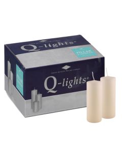 20 stuks Q-lights ivoor stompkaarsen 150/60 mm (40 uur) - grootverpakking