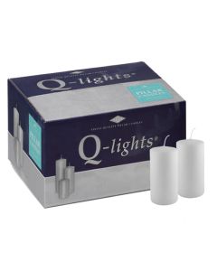 15 stuks Q-lights witte stompkaarsen 130/70 mm (42 uur) - grootverpakking