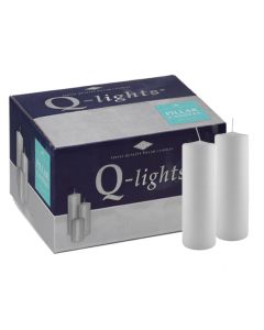 15 stuks Q-lights witte stompkaarsen 200/70 mm (70 uur) - grootverpakking