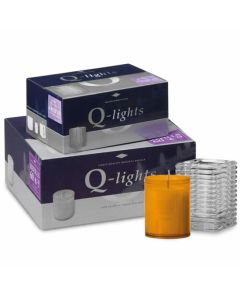 60 stuks Q-lights amber refills houders 64/51 mm (24 uur) - grootverpakking