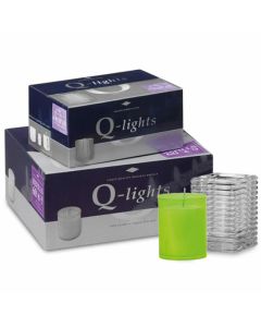 60 stuks Q-lights lime groene refills houders 64/51 mm (24 uur) - grootverpakking