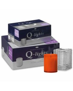 60 stuks Q-lights oranje refills houders 64/51 mm (24 uur) - grootverpakking
