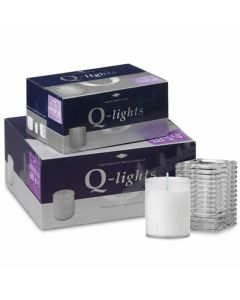 60 stuks Q-lights doorzichtige refills houders 64/51 mm (24 uur) - grootverpakking