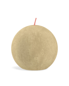 6 stuks Bolsius beige rustieke bolkaars Ø 76 mm (25 uur) Oat Beige