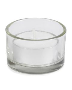 4 stuks robuuste theelicht en waxinelicht glaasjes