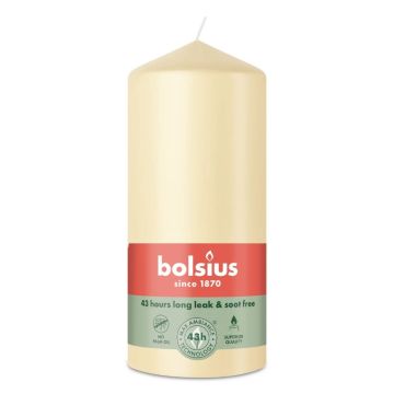 Bolsius beige stompkaarsen 130/68 (43 uur) oat beige 6 stuks