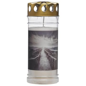 Bolsius witte graflicht 190/75 (120 uur) 5D berg