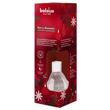 Bolsius kaneel gember appel geurstokjes 60 ml true glow merry moments verpakt per 6 stuks