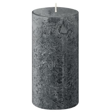 Bolsius Professional antraciet rustiek kaars 130/68 (60 uur) stormy grey