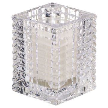 Bolsius Professional clear cups glazen houders ribbed 76/58/58 verpakt per 6 stuks