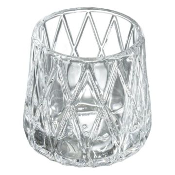 Bolsius Professional ReLight glazen houder diamond 87/82