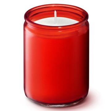 Bolsius Professional Starlights rood glazen kaars 82/68 (60 uur)