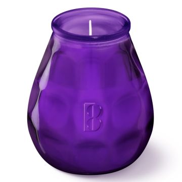 Bolsius Professional Twilights paars glazen kaars 104/99 (70 uur)