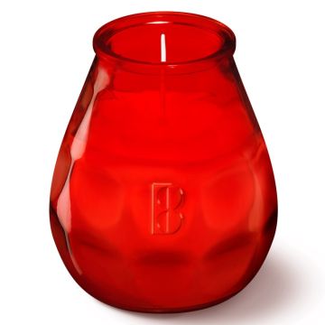 Bolsius Professional Twilights rood glazen kaars 104/99 (70 uur)