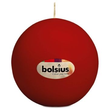 Bolsius wijnrood bolkaars Ø 70 mm (16 uur)