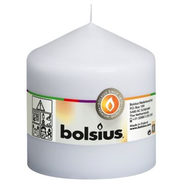 Bolsius wit stompkaarsen 100/100 (52 uur) verpakt per 8 stuks
