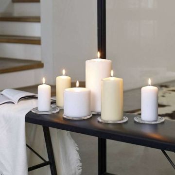 Gouda Gotische Kaars Stearine Ivoor (60 stuks