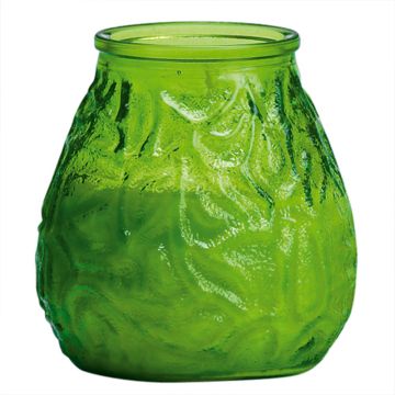 48 stuks voordeelverpakking: Sfeervolle lime groen gekleurde lowboy terras kaarsen. Buitenkaarsen in een lime groene transparant glazen houder wat goed bestand is tegen wind en het kaarslicht mooi doorlaat schijnen. Ideale en handig te gebruiken kaarsen v