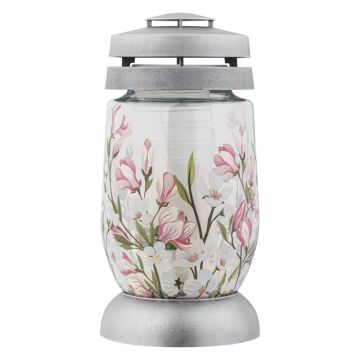 Bolsius lantaarn 3S magnolia glazen grafkaarsen met paraffinevullingen (36 uur)