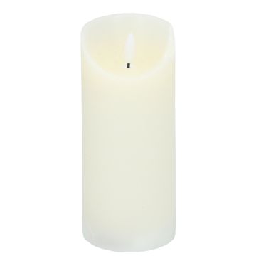 Mooi chic ivoor creme ledkaars op AA batterij