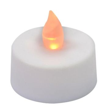 48 stuks led theelichtjes met flikkerend nepkaarslicht op batterij en aan- uit schakelaar. Batterijen er al in geleverd dus direct aan te zetten