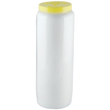 Doorzichtige noveenkaarsen met witte plantaardige olie wax 9 daags