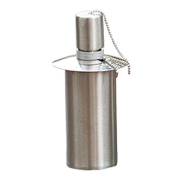 Fakkeltankjes van rvs voor tuinfakkels 100 ml, inclusief duurzame glasvezellont