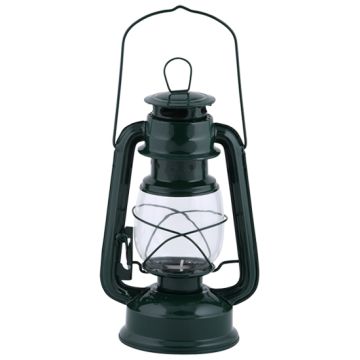 12 stuks Stormlantaarn - windlicht met theelicht zwart 24 cm hoog (4 - 6 uur)