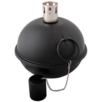 Zwartkleurige tuimeltoorts 21 cm in diameter