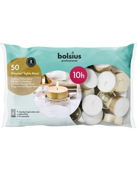 Bolsius waxinelichtjes - wit - 100 stuks aanbieding bij Welkoop