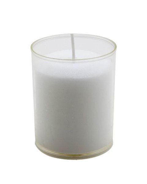 Vierkant glas voor refills (helder) - Kaarsen voor de horeca