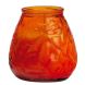 12x Lowboy oranje, de sfeervolle buiten- en binnen kaarsen in sierlijk doorzichtig sfeerglas
