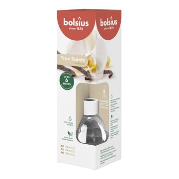 6 stuks Bolsius geurstokjes vanille geurverspreiders 60 ml - grootverpakking