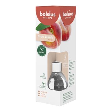Bolsius geurstokjes perzik geurverspreider 60 ml