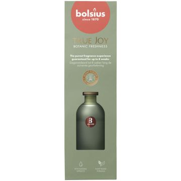 6 stuks Bolsius geurstokjes Botanic Freshness geurverspreiders 80 ml - grootverpakking
