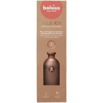 6 stuks Bolsius geurstokjes Oriental Softness geurverspreiders 80 ml - grootverpakking