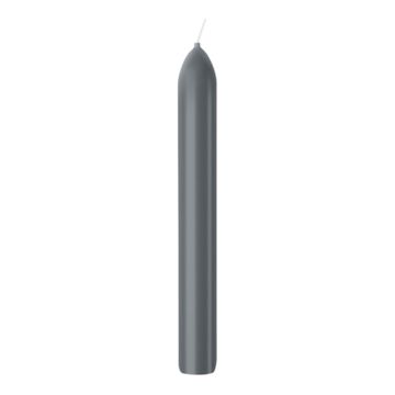 Bolsius antraciet dinerkaars 170/20 (5 uur) stormy grey
