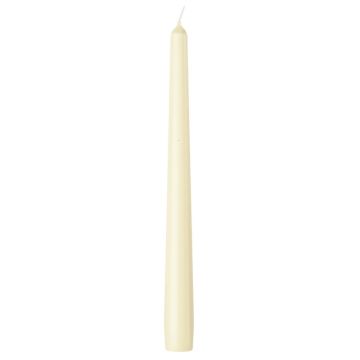 Bolsius ivoor gotische dinerkaarsen 245/24 (7 uur) soft pearl