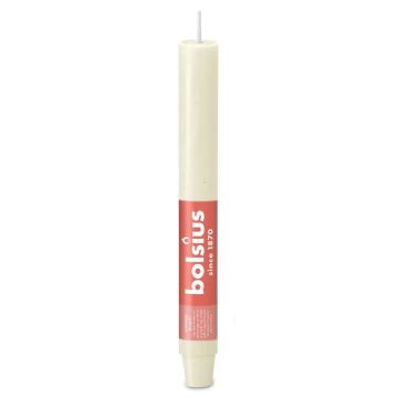 Bolsius ivoor rustiek XL tafelkaarsen- dinerkaarsen 230/30 (15 uur) soft pearl