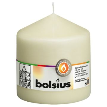 Bolsius ivoor stompkaarsen 100/100 (52 uur) verpakt per 8 stuks